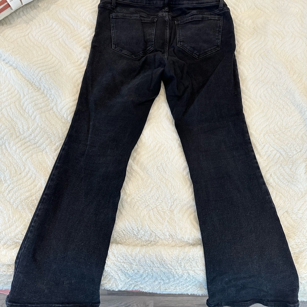 Black flare jeans